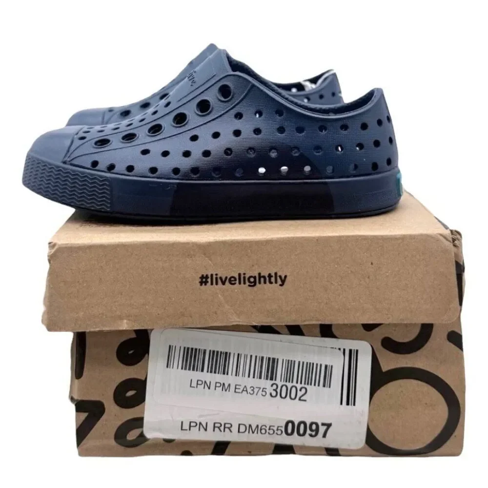 Native Jefferson Toddler Slip-On Water Shoe Frontier Blue Insight Circle C6 EVA